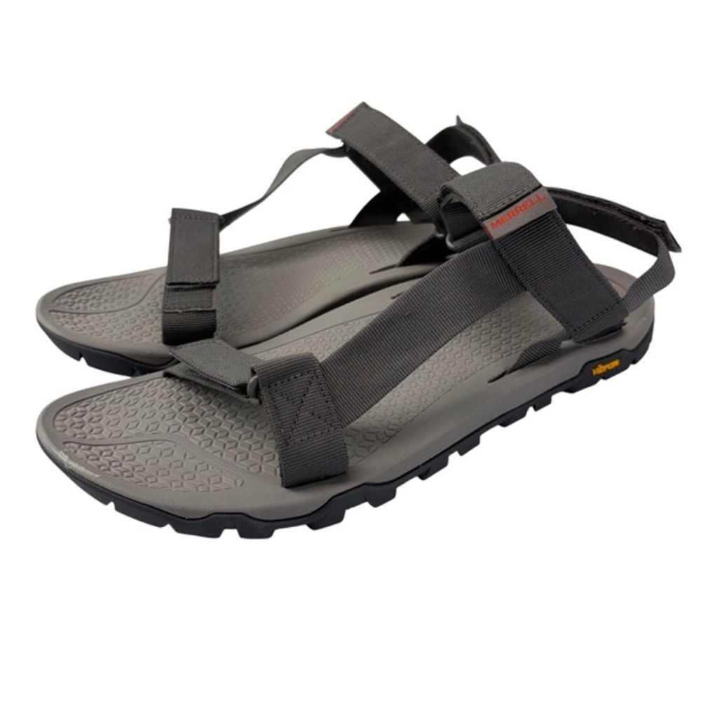 Merrell Breakwater Strap Sandals 12 Charcoal Gray‎ Vibram Sole Gray J135189